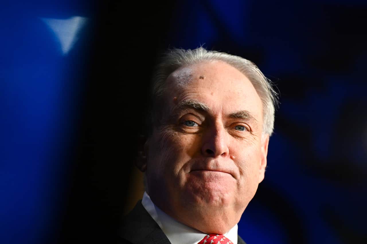 A man standing on a stage.