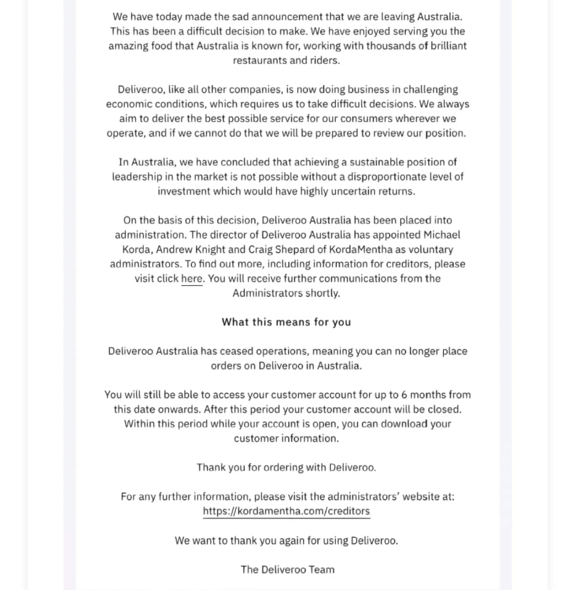 戶戶送向用戶發出公告