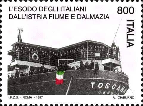 Fracobollo esuli istriani