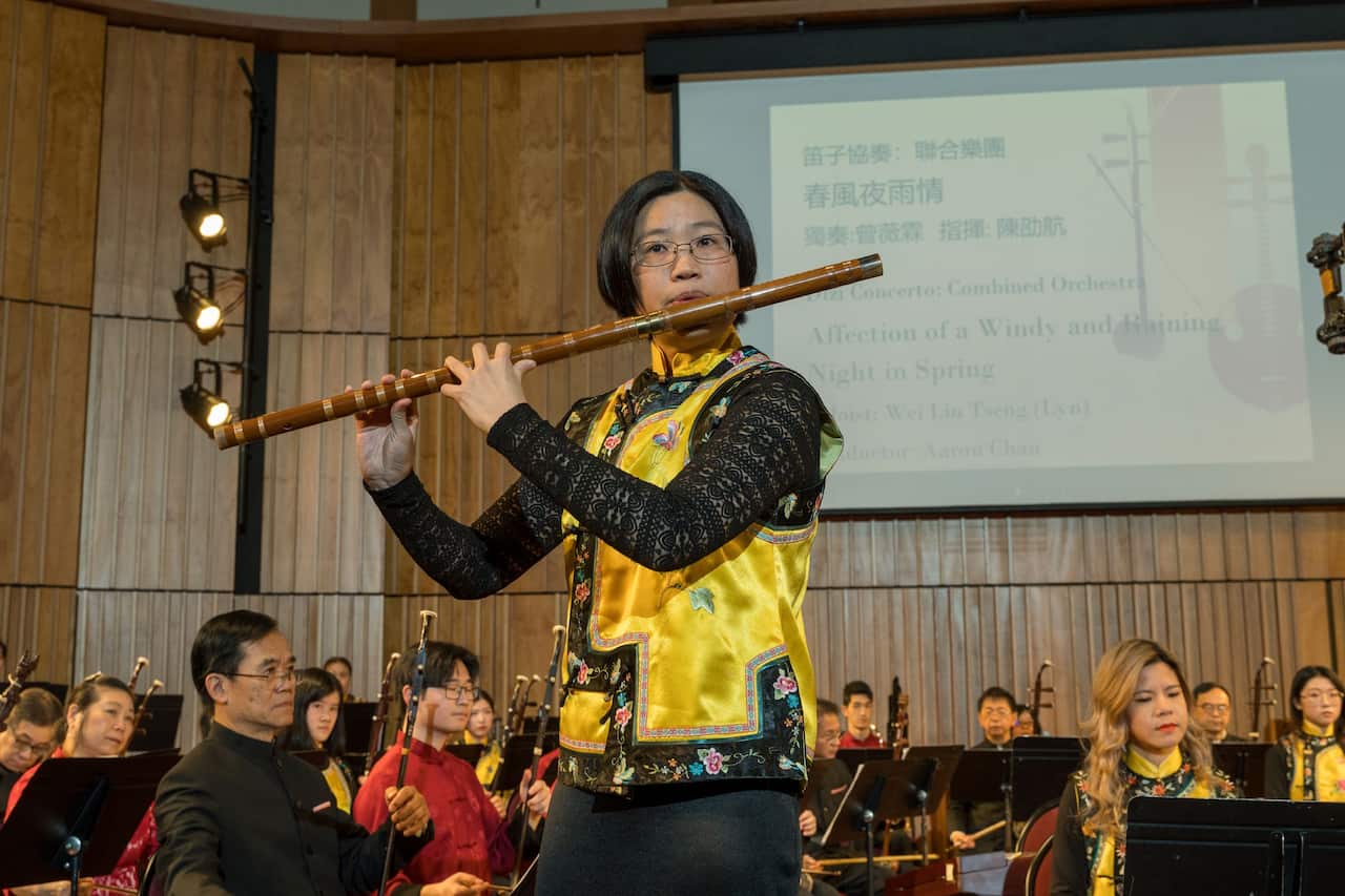 曾薇霖小姐的笛子協奏【春風夜雨情】。.jpg