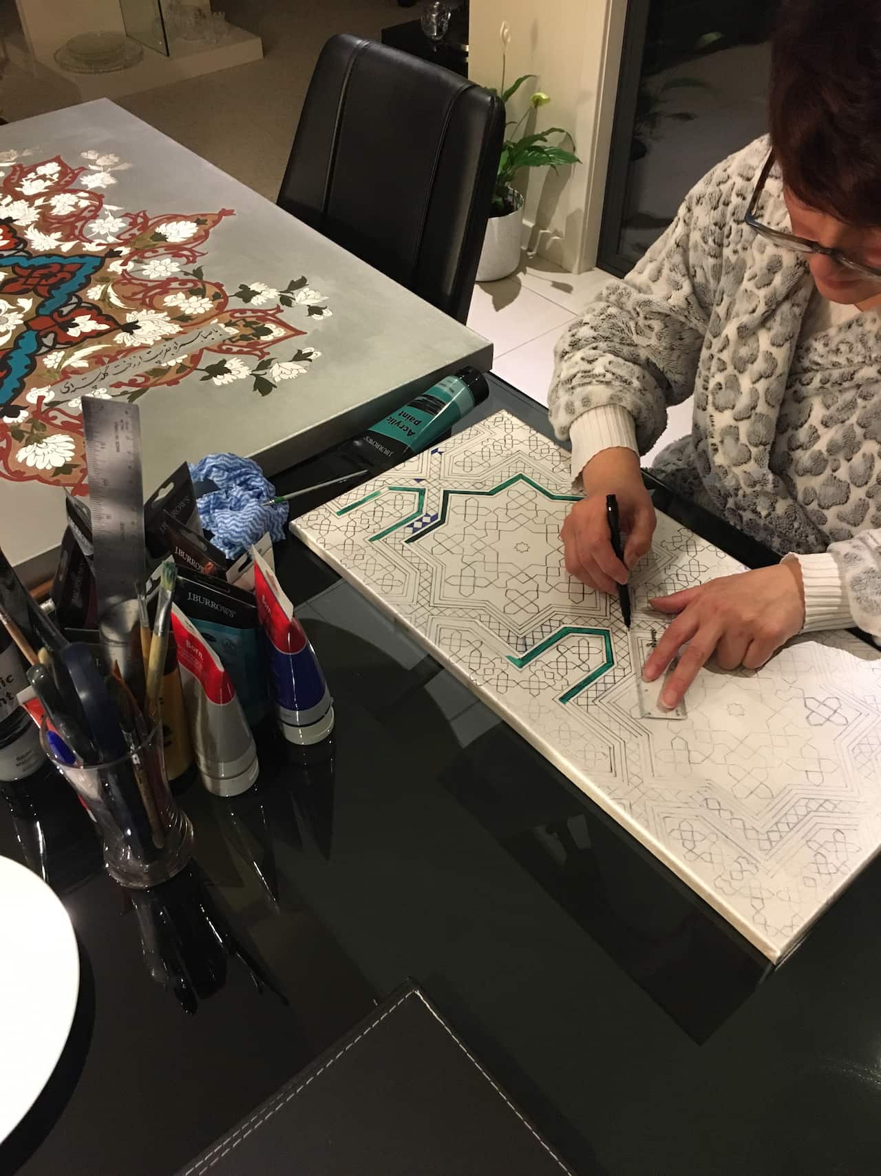 Mehrangiz Modarres Tabatabaei-Windows exhibition.jpg