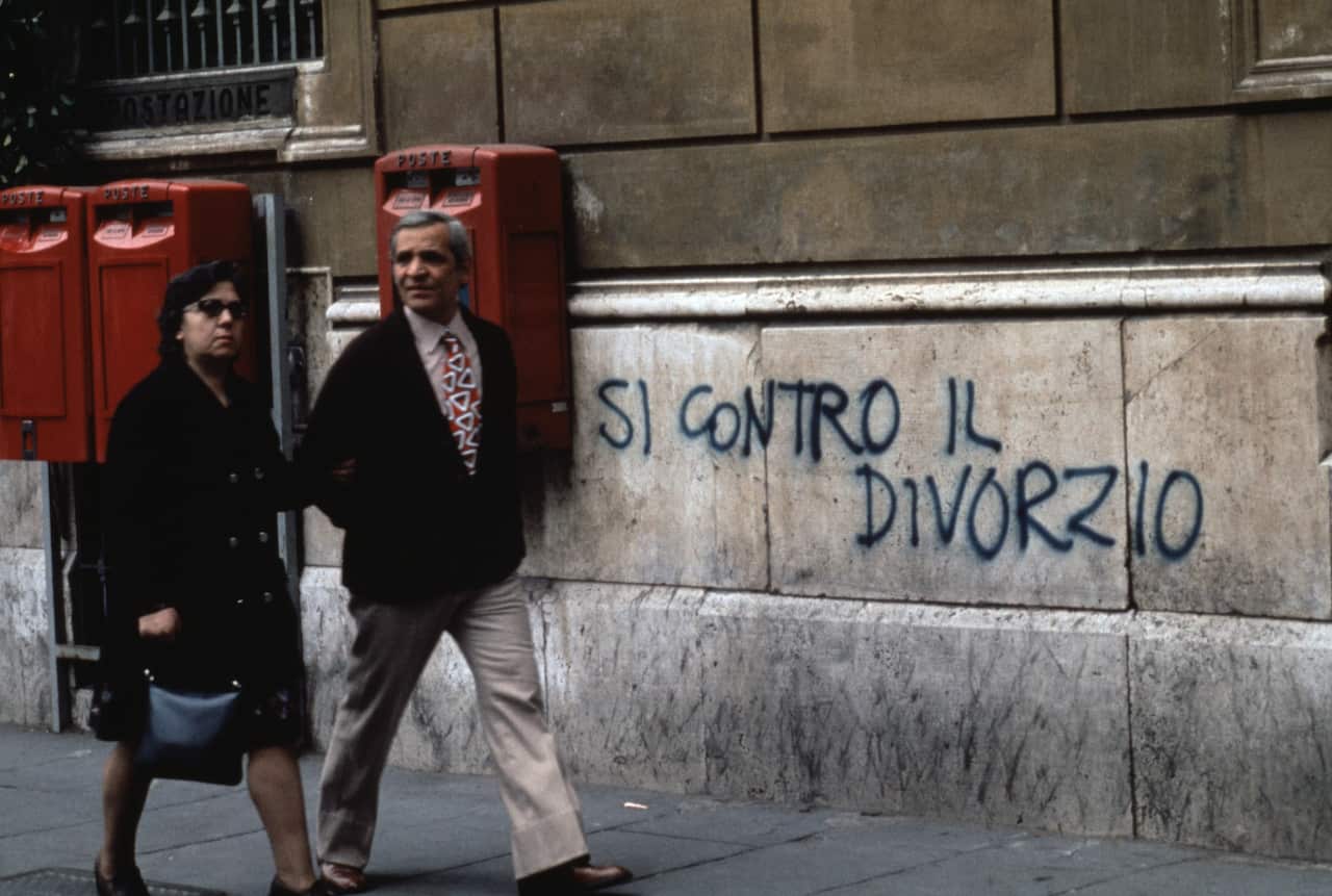 Campagne pour le référendum de 1974 sur le divorce en Italie