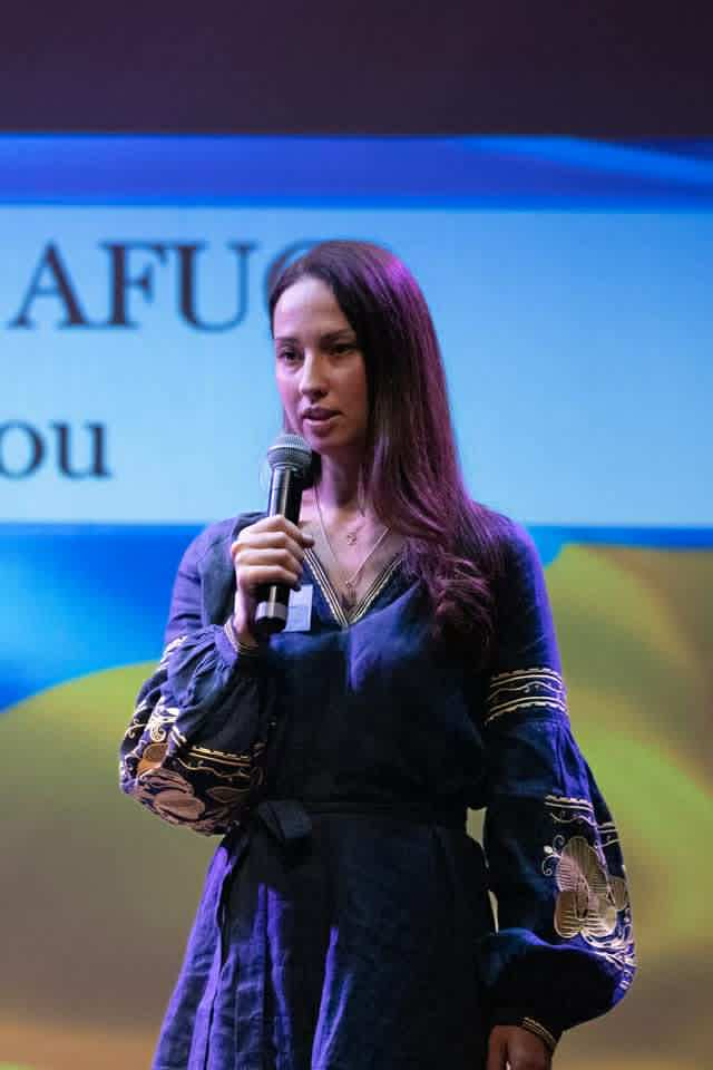 Сhair of the  Australian Federation of Ukrainian Organisations Kateryna Argyrou..jfif