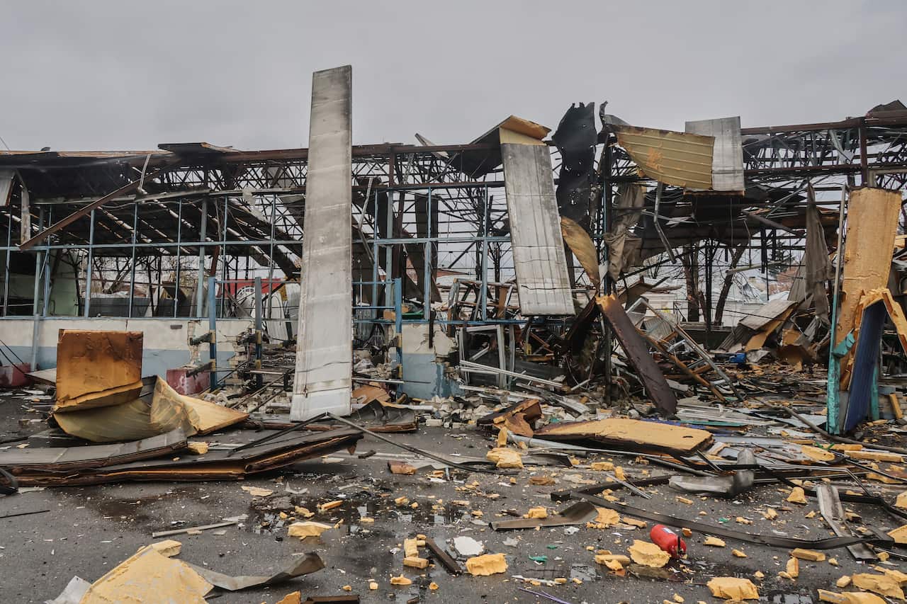 Response to Russian drone strike on civilian enterprise in Kharkiv