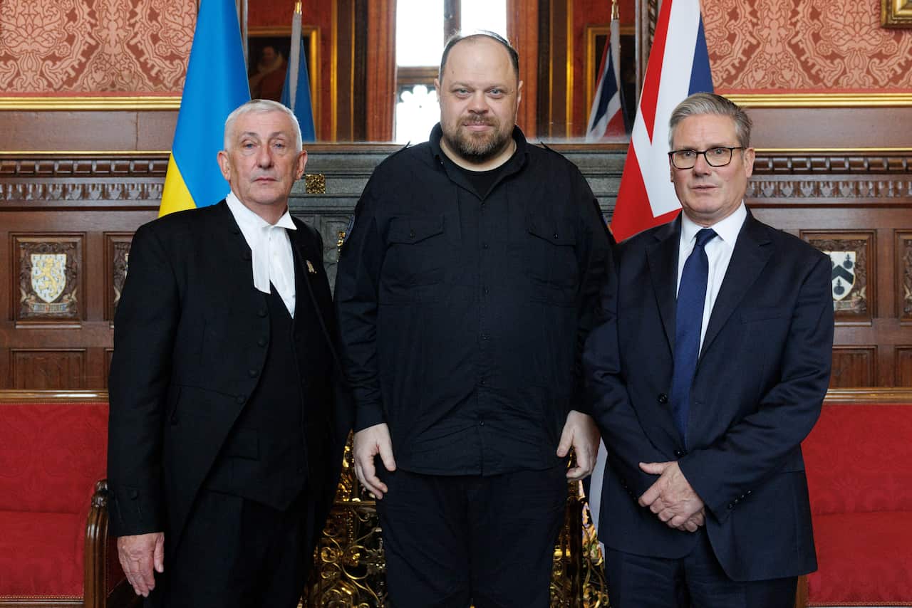 Chairman of the Parliament of Ukraine Ruslan Stefanchuk in London