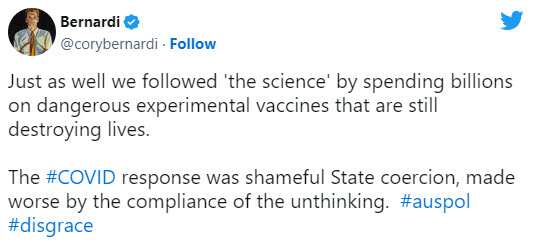 Bernardi twitter