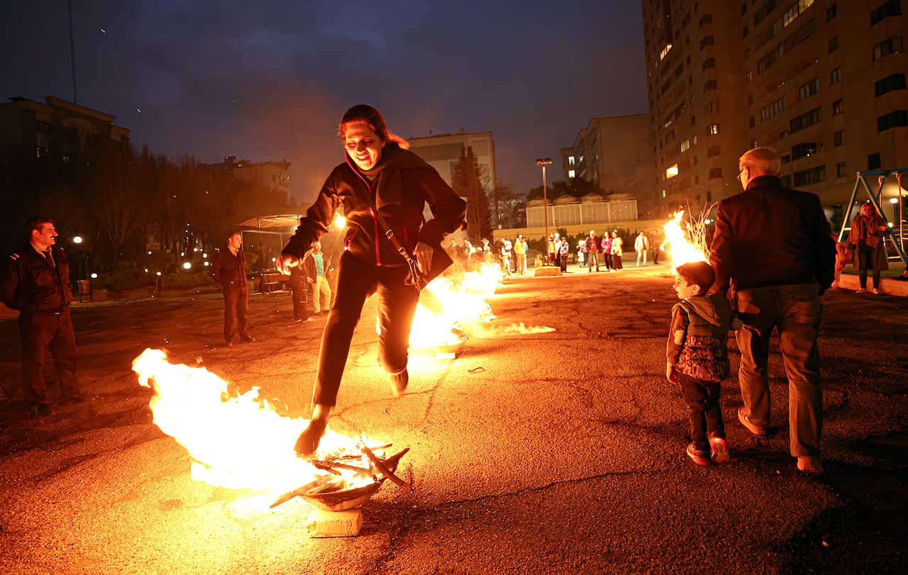 Iranian Celebrate The Chaharshanbe Suri Festival