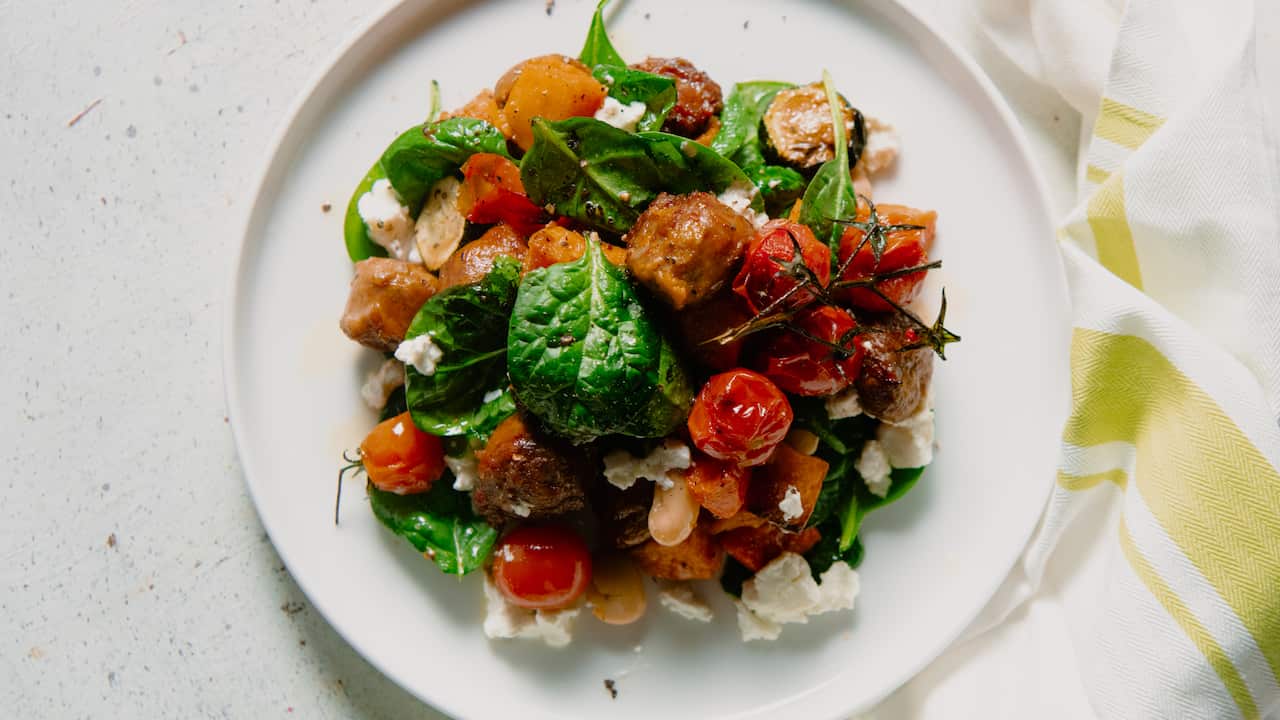 Get-your-veggies-in sausage bake