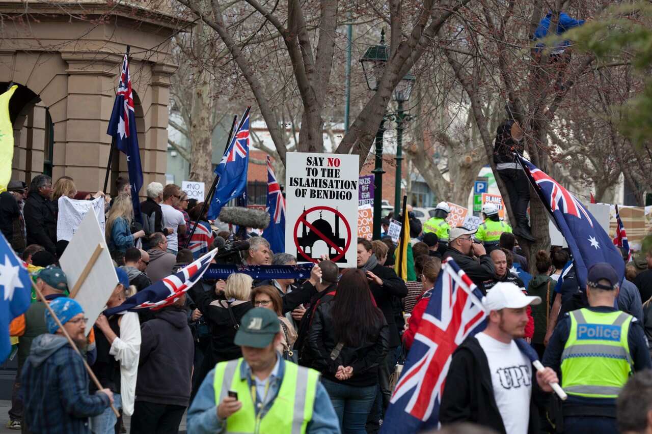 protests againest Islam in Bendigo.jpg