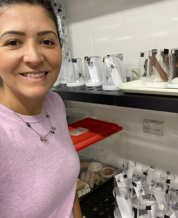 Vanessa Penna Gonçalves in her laboratory at Macquarie University, in Sydney. 