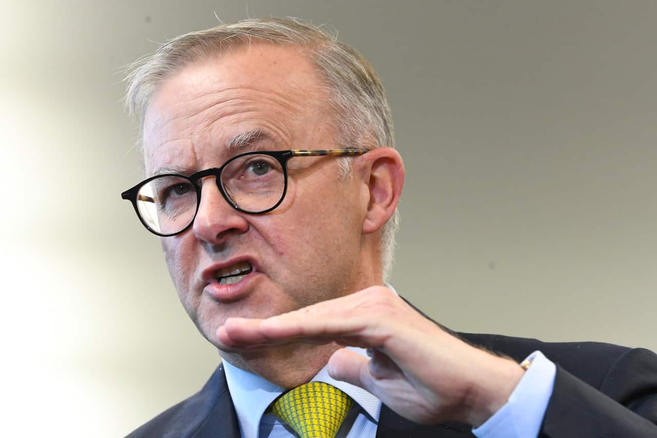 Opposition leader Anthony Albanese