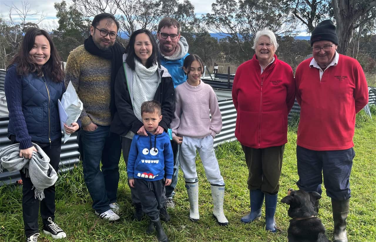 A tourist group at Durran Durra truffles