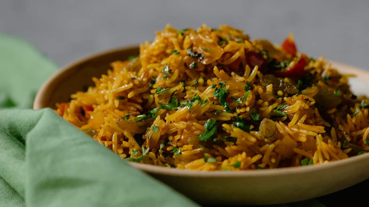 Vegetarian biryani
