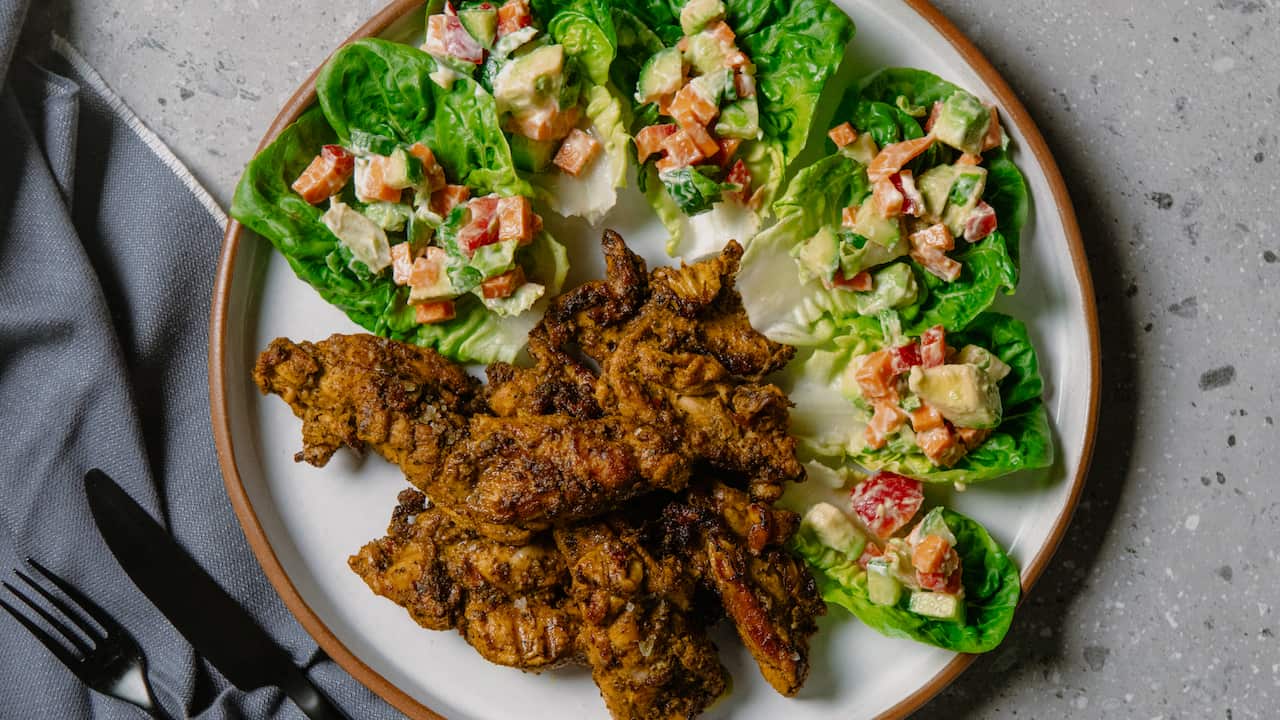 Chicken spareribs with Australian curry powder