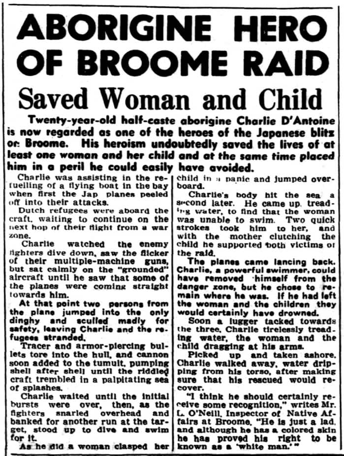 Charlie D'Antoine news article