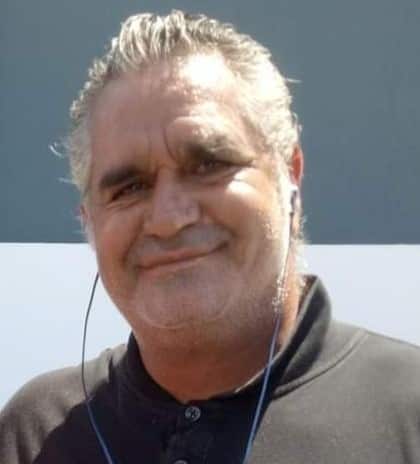 Raymond Weatherall man wearing black shirt. 