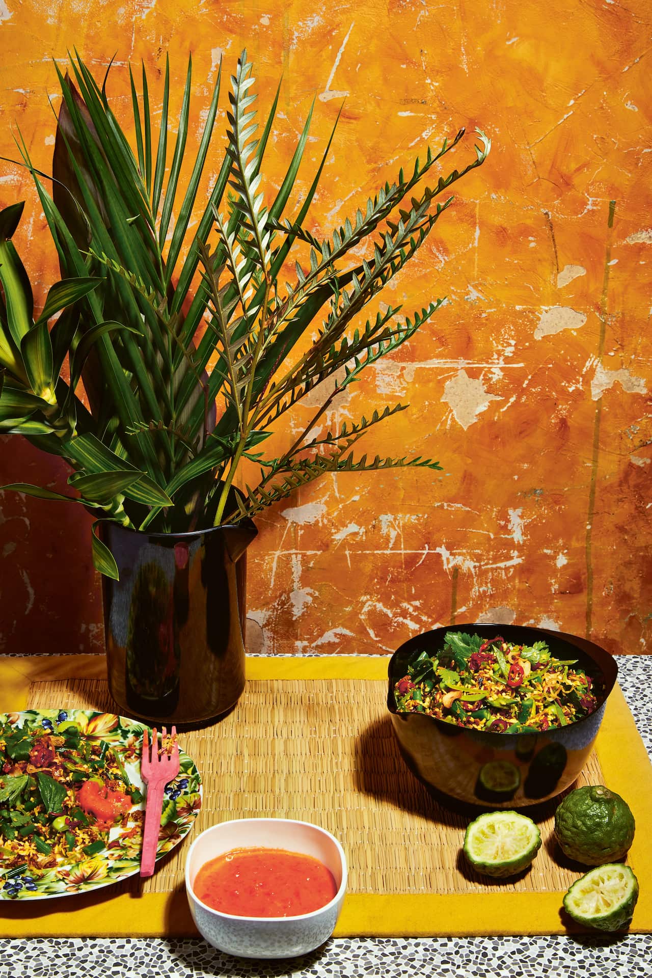 Balinese coconut lawar salad (Lawar Buncis)