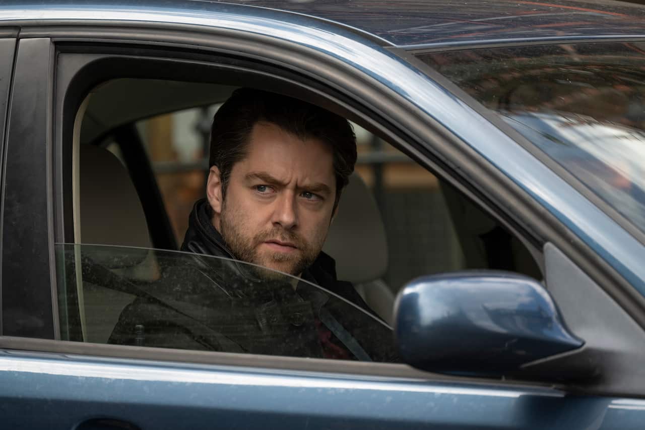 Richard Rankin as Inspector John Rebus, from episode 3 of 'Rebus'. Credit: Graeme Hunter.