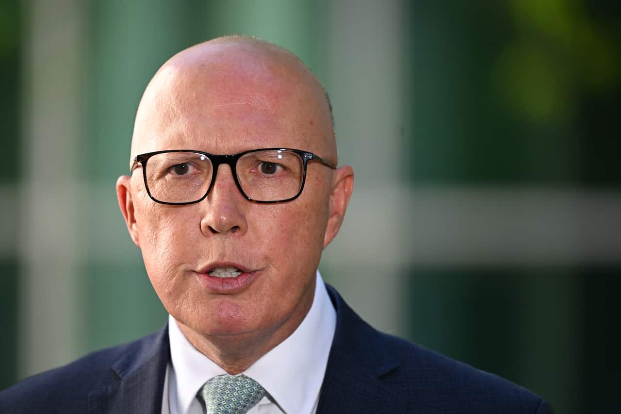 Peter Dutton talking