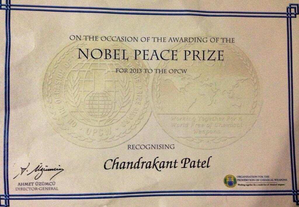 OPCW Nobel prize