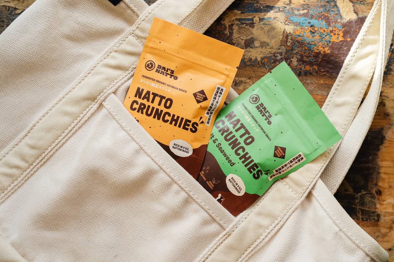 Natto Crunchies in a pocket