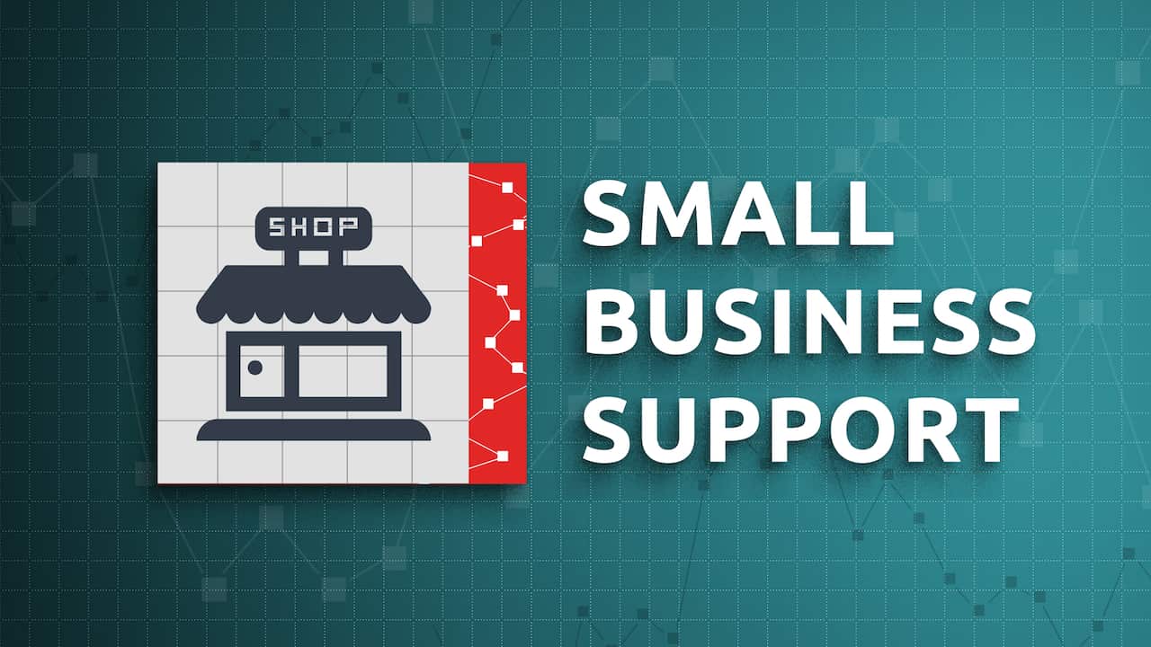 Graphic relating to the budget's small business support