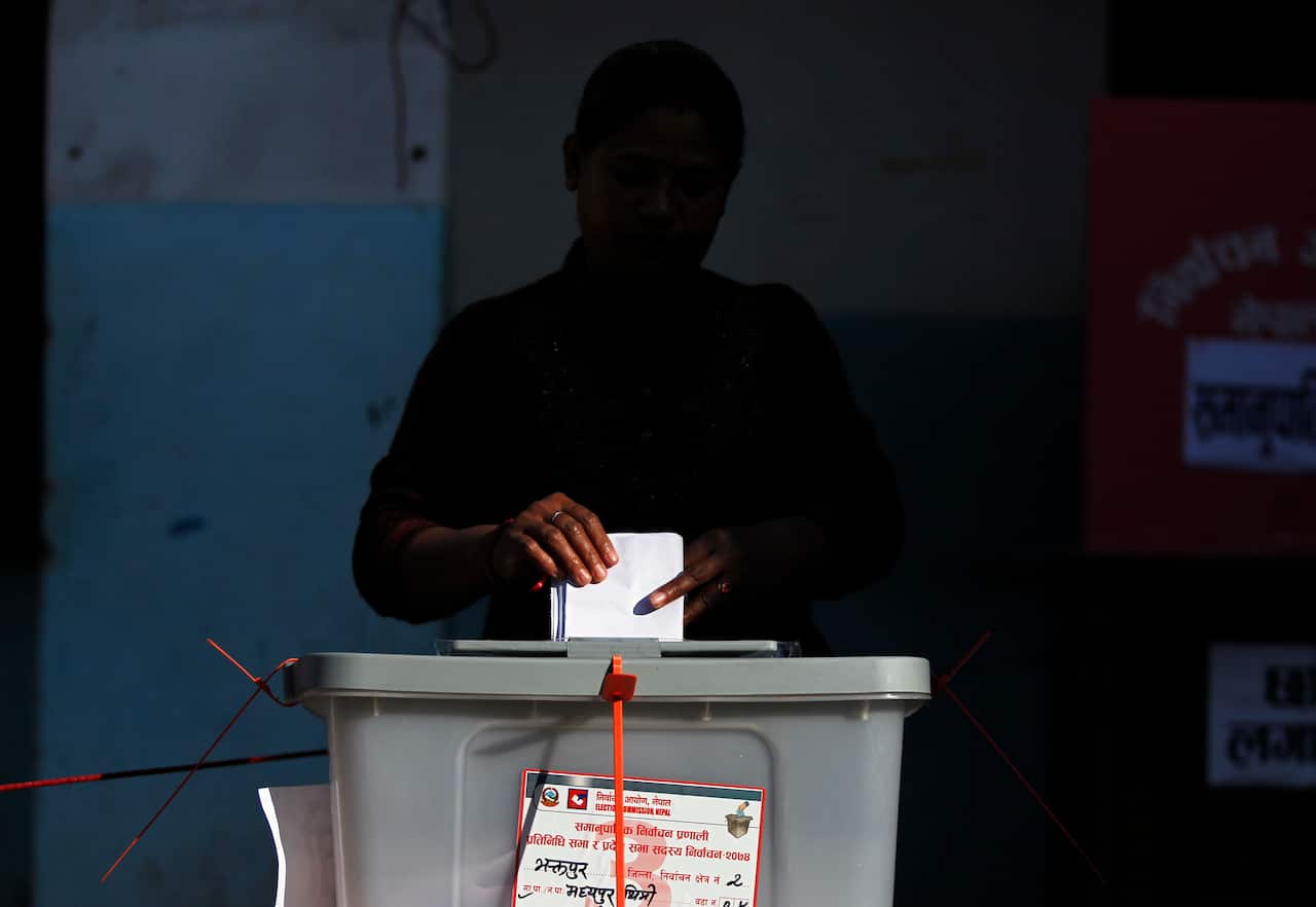 Representative image. A Nepali woman casts her vote during the legislative elections in Thimi, Bhaktapur, Nepal, Thursday, 7 December 2017.