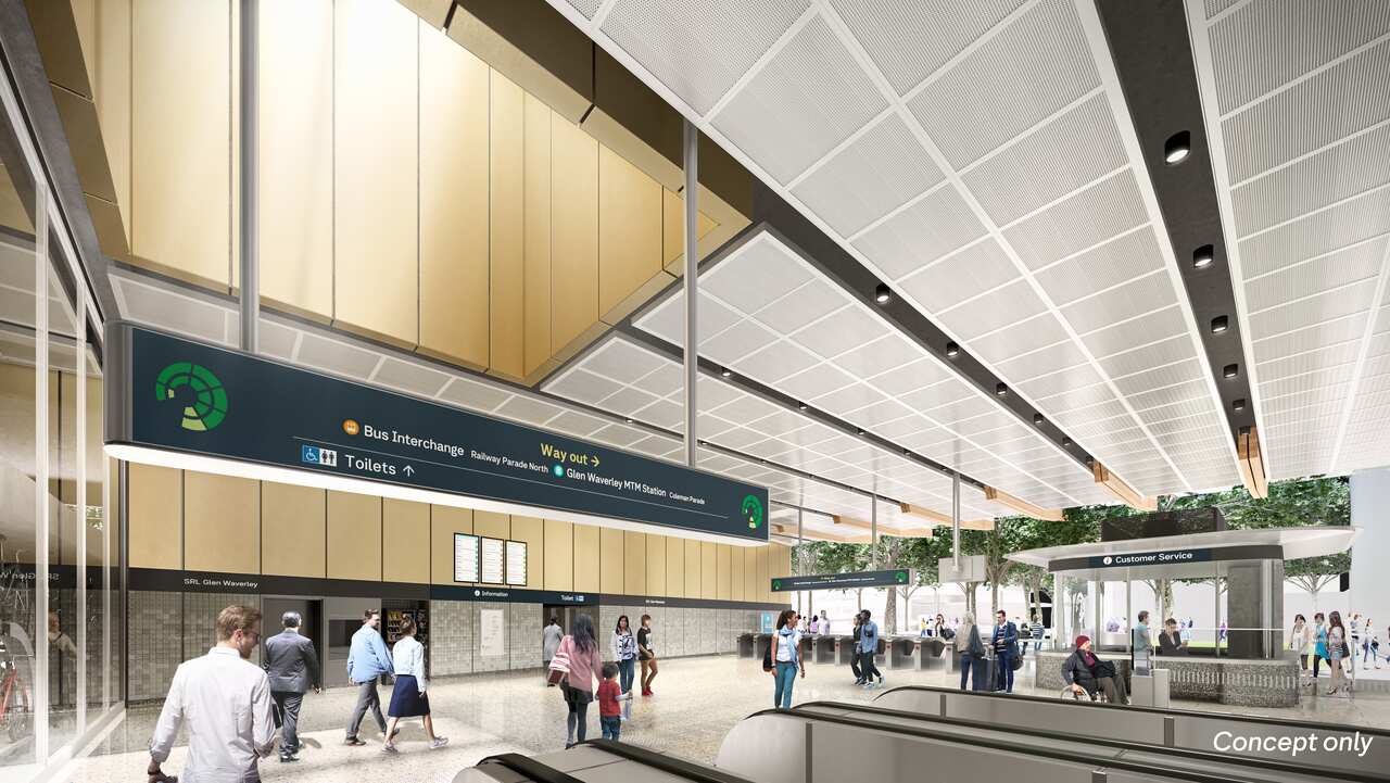 SRL Glen Waverley station entrance.jpg