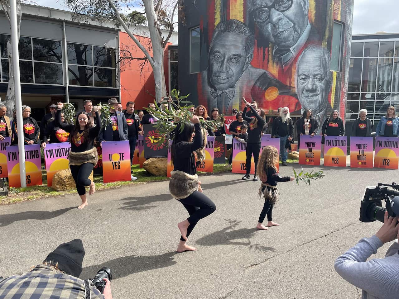 Dancers at Yes Campaign