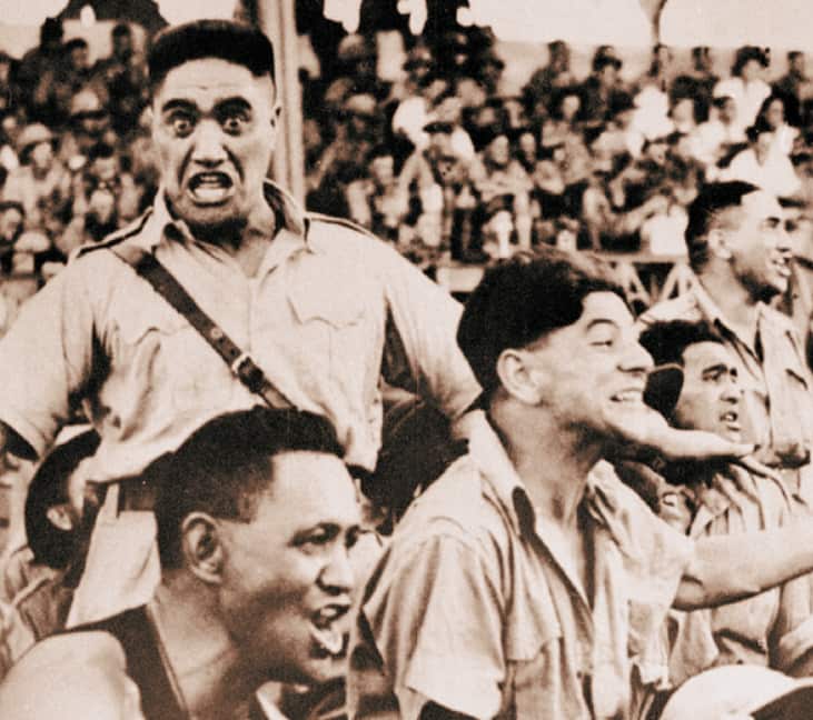 Rousing B Coy haka, Rotorua.png