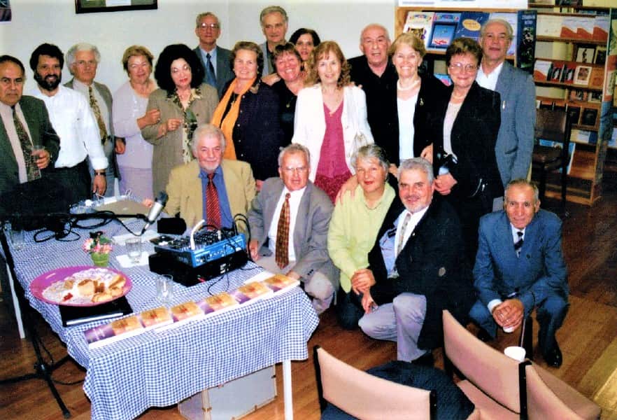 Book exhibition with Theodore Tsonis, on April 3, 2005, at the White Tower building, Northcote.