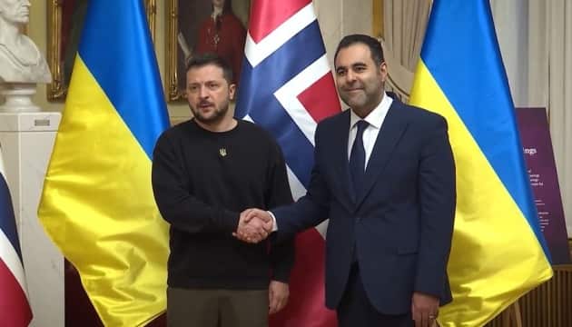 Ukrainian President Volodymyr Zelensky has met with Norwegian Parliament Speaker Masud Gharahkhani and the leaders of parties..jpg