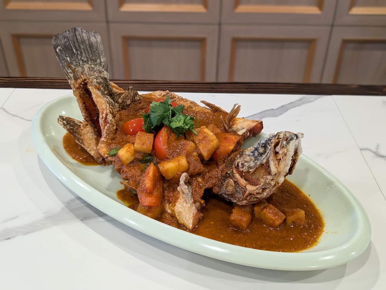 Albee's nonya fried fish