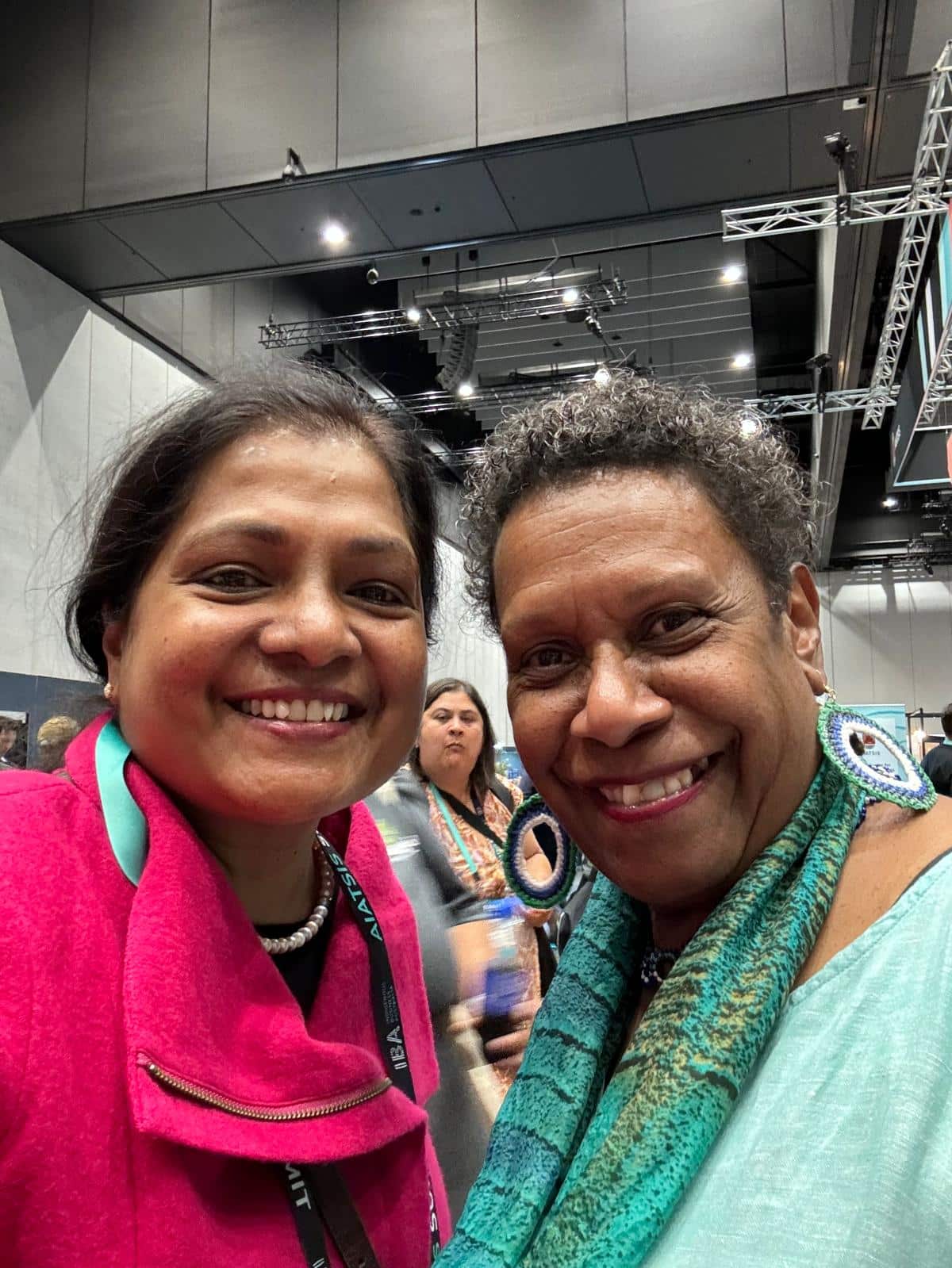 Yaso Ponnuthurai with Gail Mabo