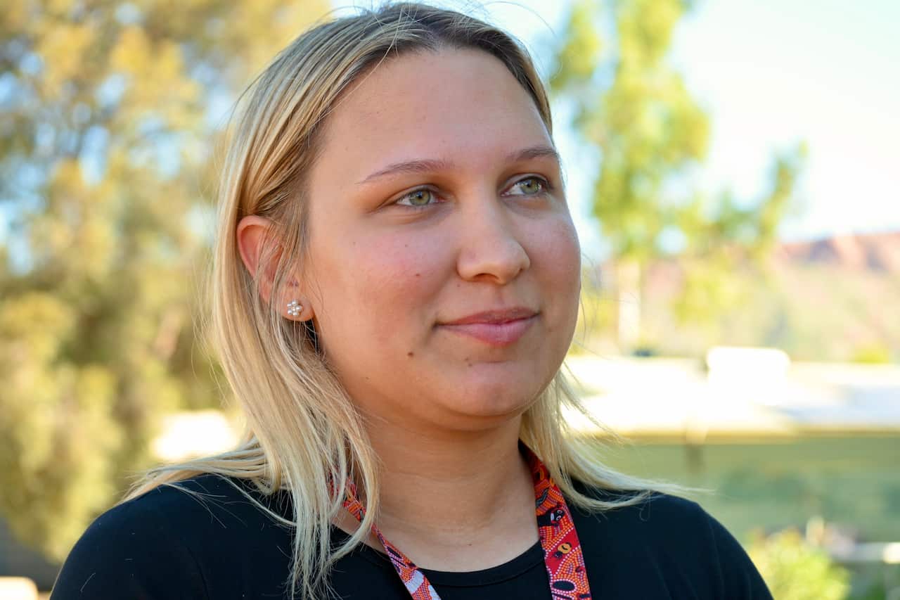 Cassie Boyle from the Larapinta Child and Family Centre is a Walmarnpa and Warumungu woman who grew up on Arrernte country 