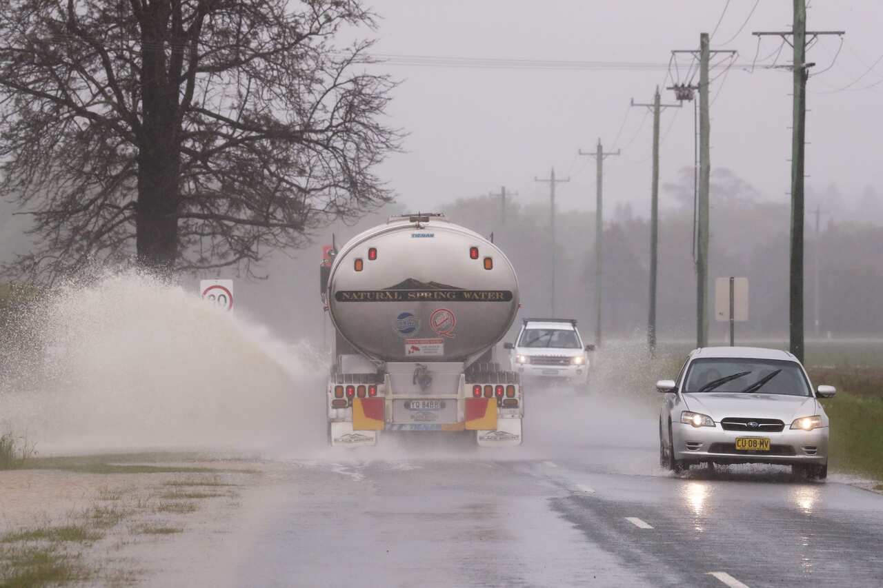 Floodwaters west of Condong near the town of Murwillumbah, NSW, Friday, September 23, 2022. 