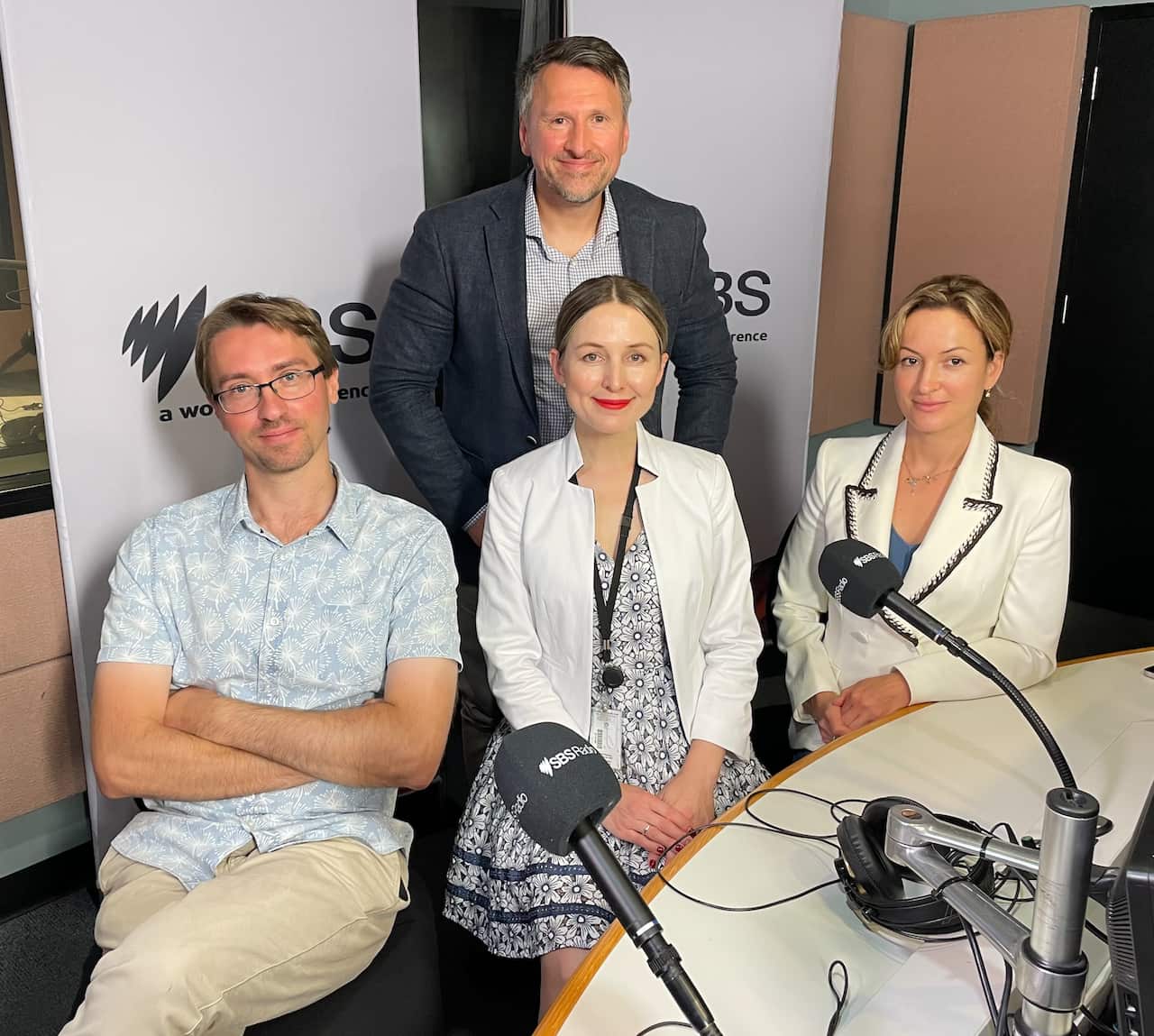 Dr. Andrey Kirsanov, Chief Technology Officer and co-founder of SynPlanet, Dr. Pavel Entin, President and co-founder of SynPlanet, Tatiana Stack, Vice-president and co-founder of SynPlanet and Victoria Stankeeva, journalist and producer at SBS