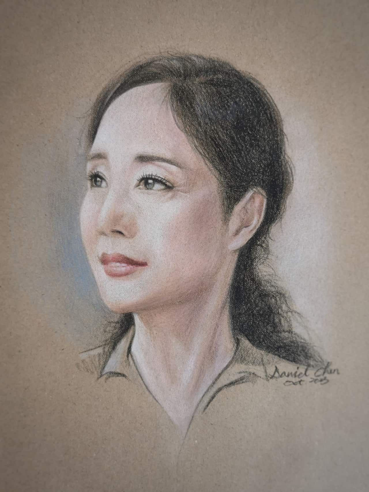 悉尼读者Daniel Chen为严歌苓画像