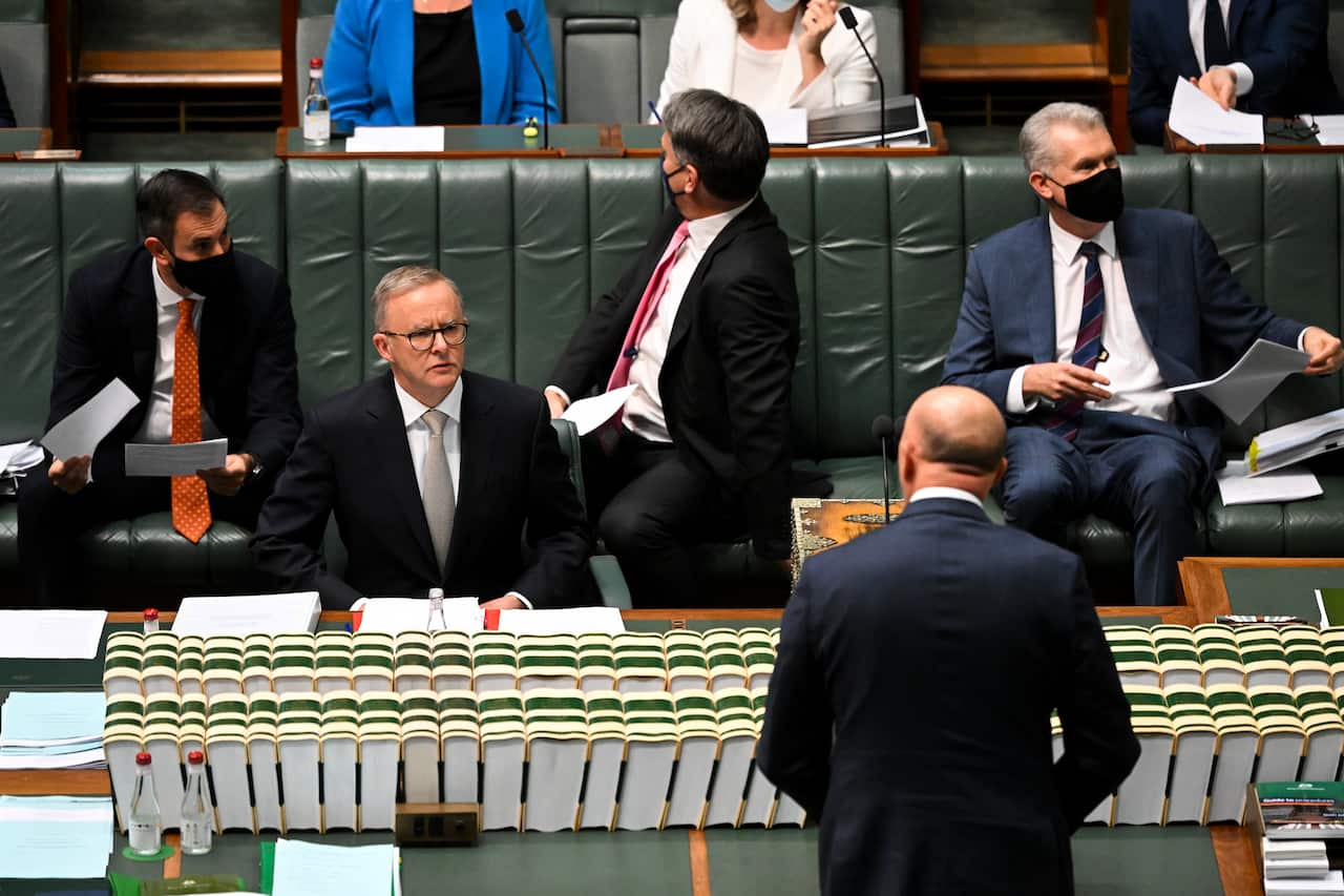 Opposition leader Peter Dutton and Prime Minister Anthony Albanese. 