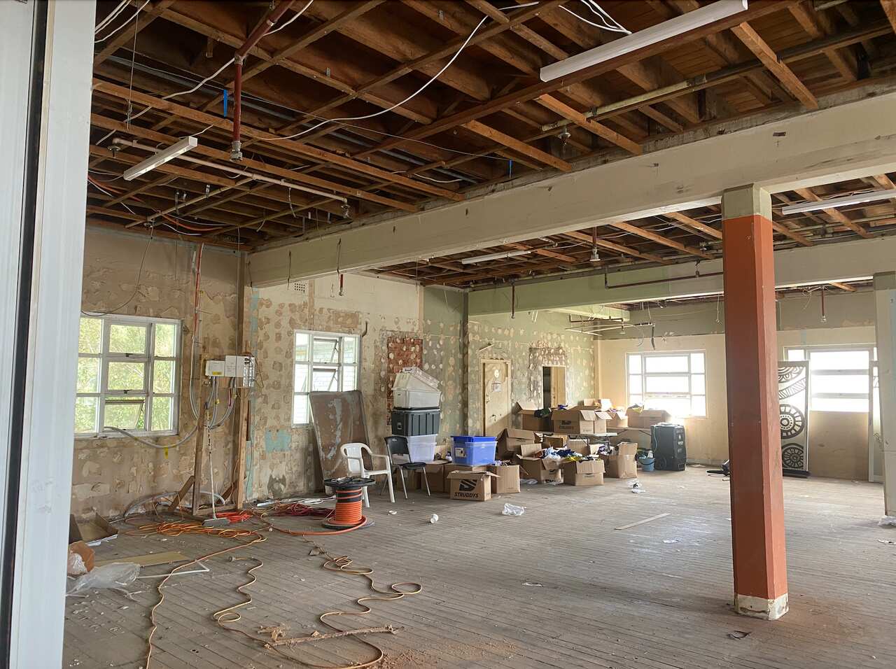 Bottom level of Koori Mail office in Lismore