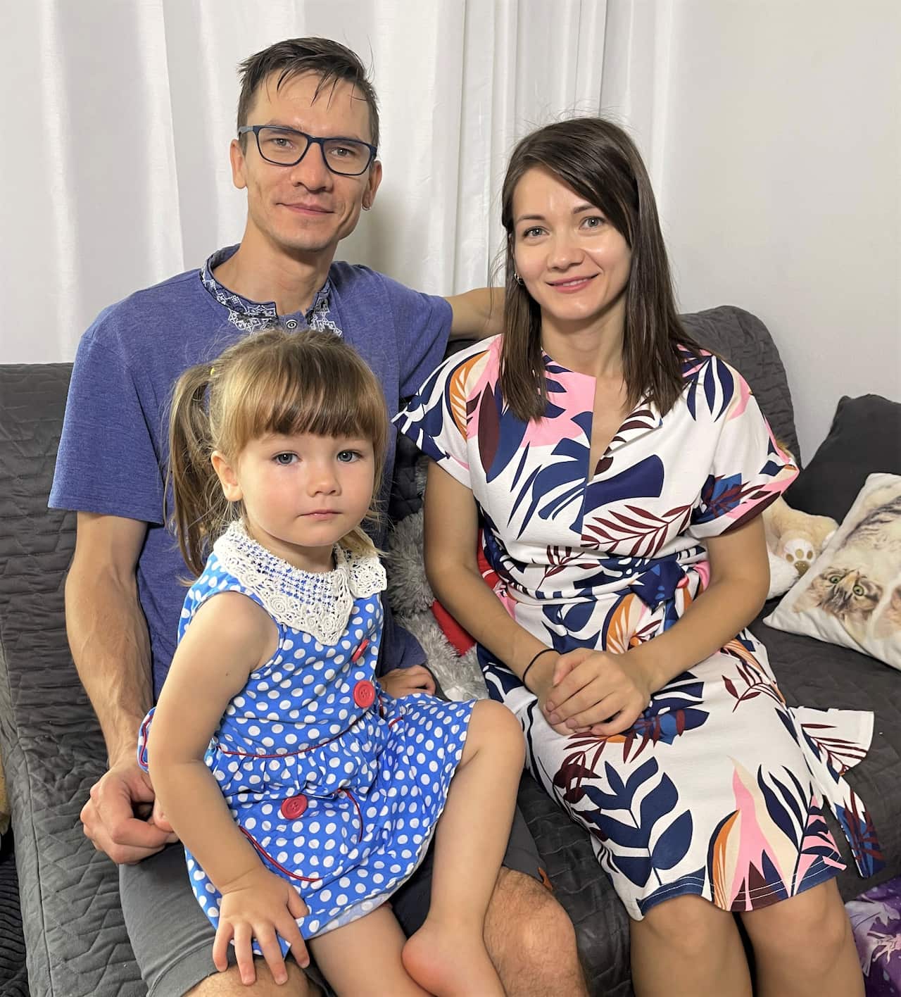  Vasyl Boroviak with his family in Sydney 
