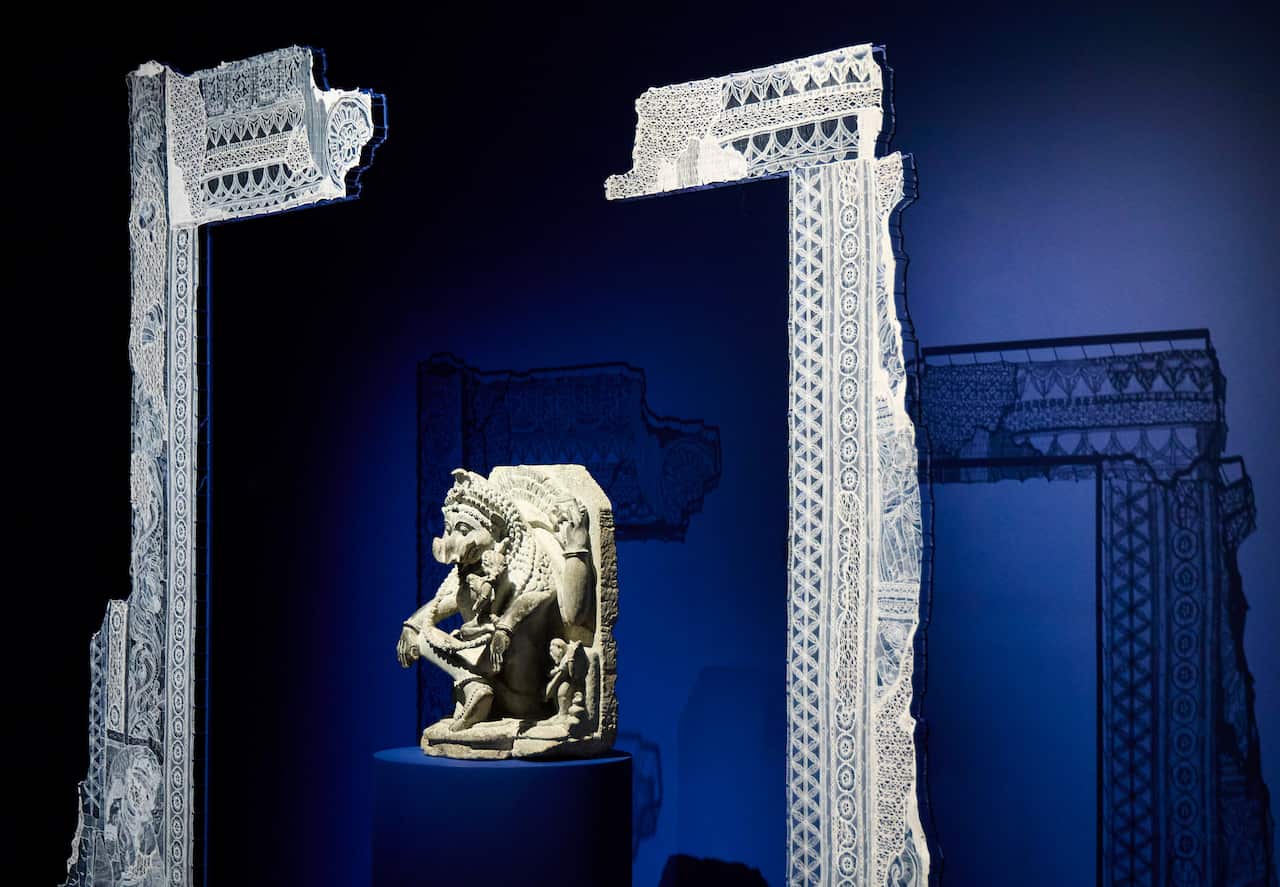 Installation view of Avatar: Forms of Vishnu exhibitition