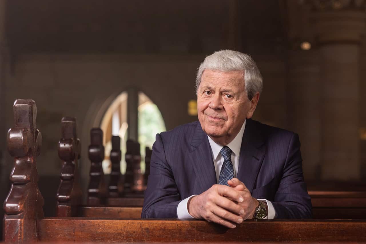 Ray Martin: The Last Goodbye, Ray Martin sits in a church as he prepares for his own funeral