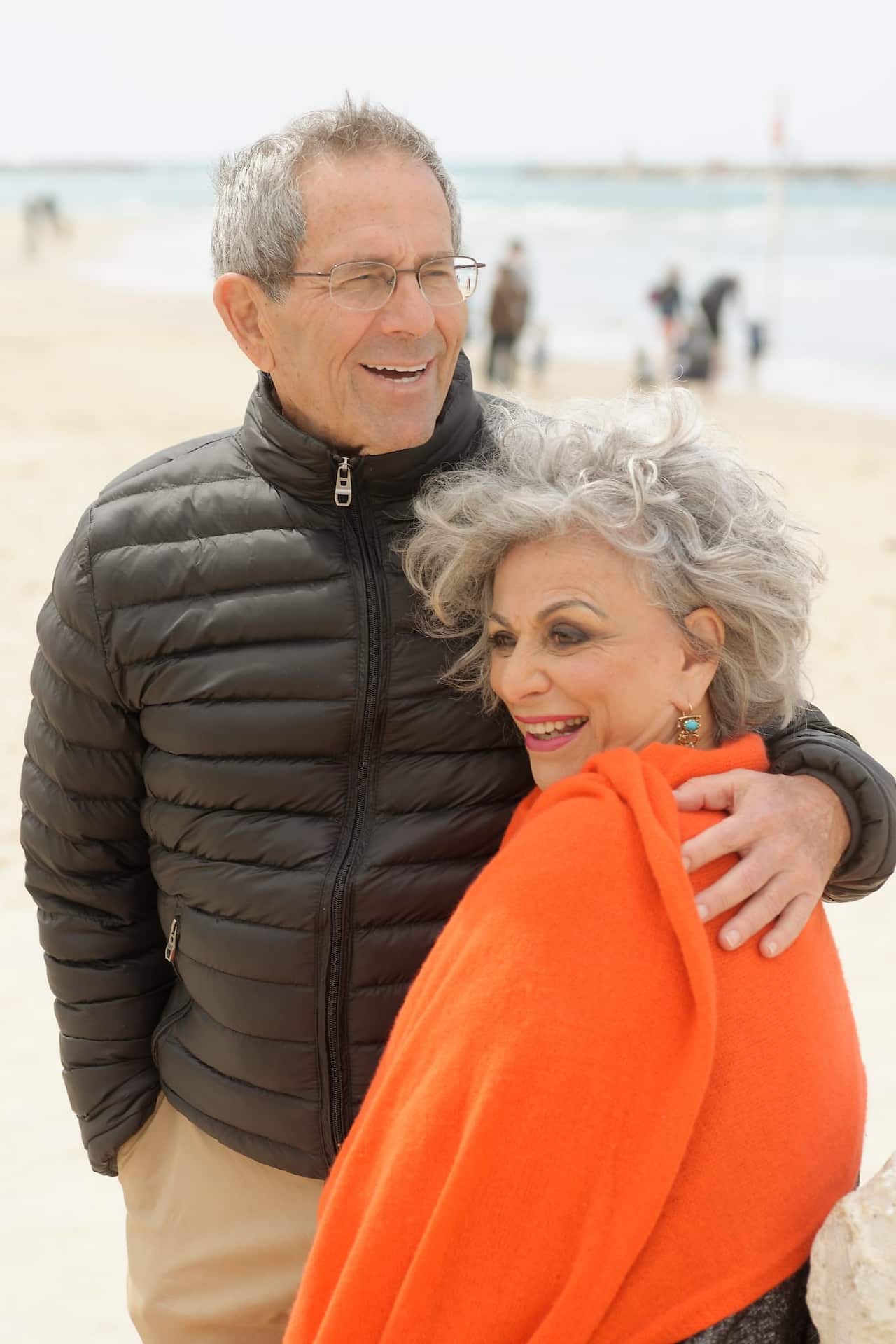 Manuela Dviri with her husband Avraham