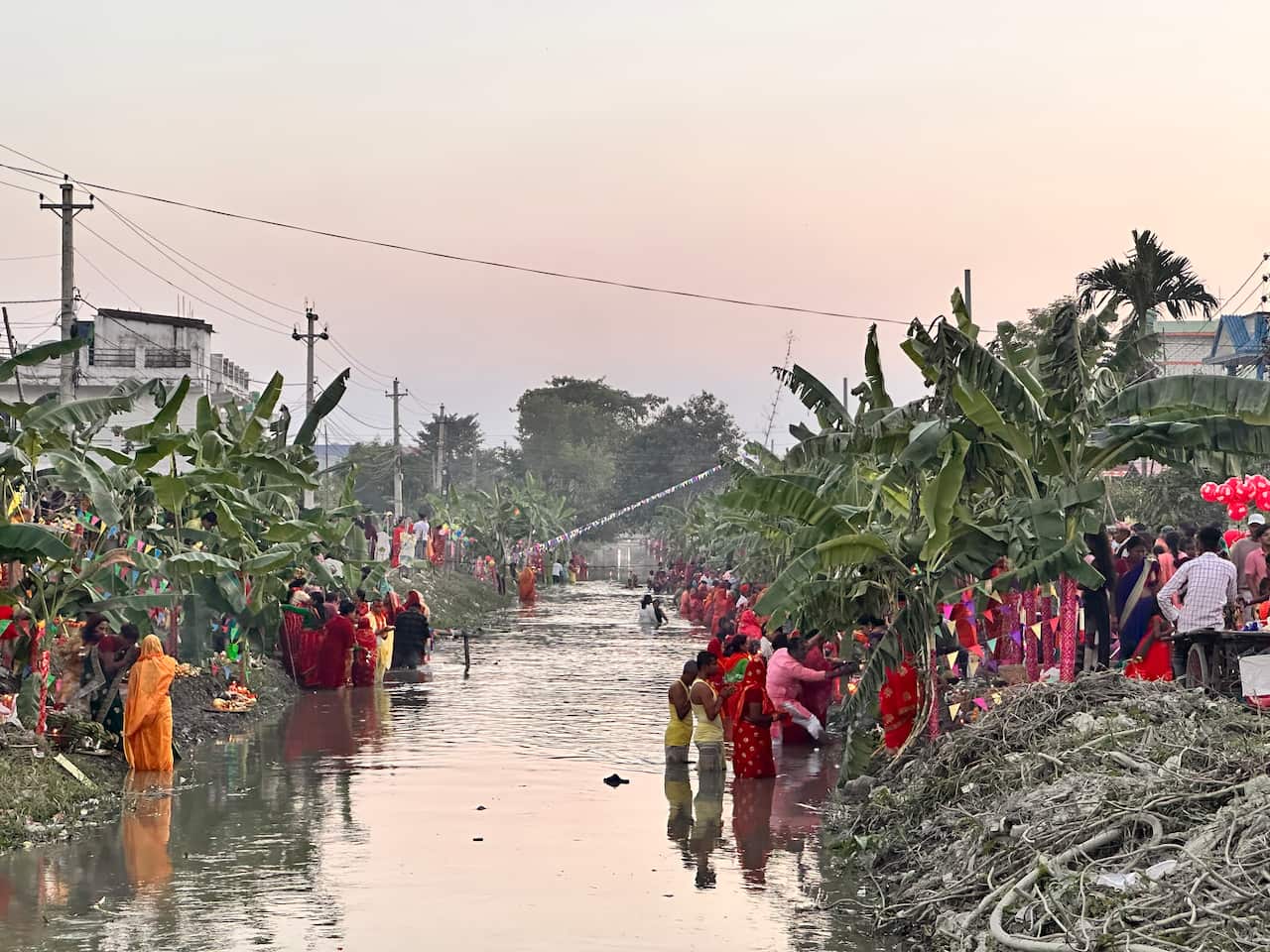 Chhath Puja is observed in Biratnagar, located in eastern Nepal.