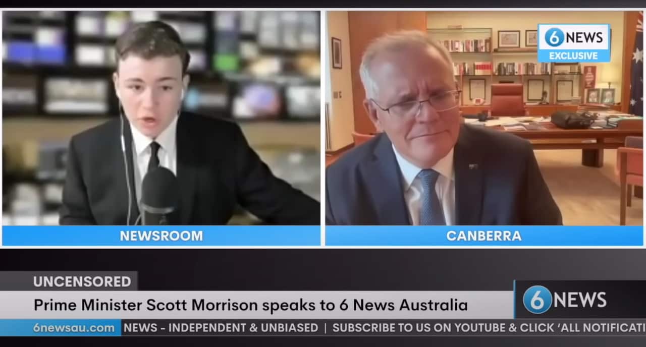 Leo Puglisi of 6 News Australia speaks to Prime Minister Scott Morrison.