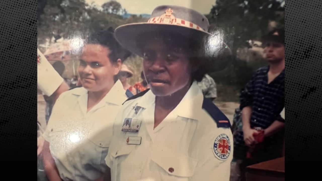 Deidree Whap in her Queensland Ambulance uniform
