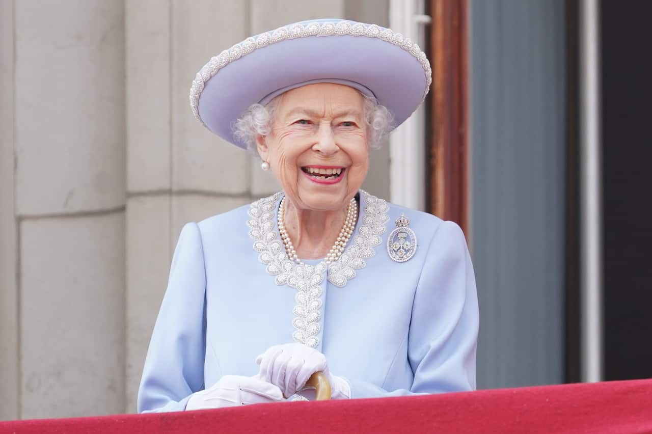 The Queen smiling