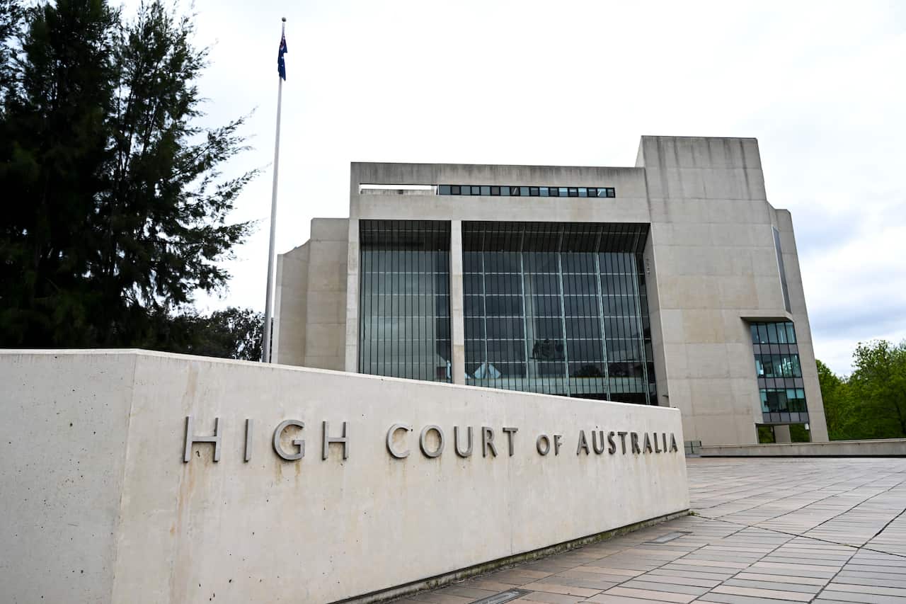 A picture of the High Court as seen from the front of the building.