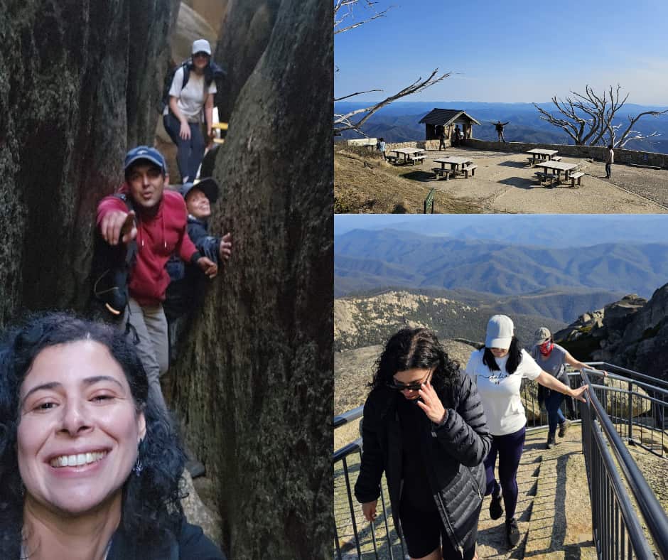 A heartwarming moment in Bright (Victoria) as Hiking Tribe members unknowingly completed over 10km.